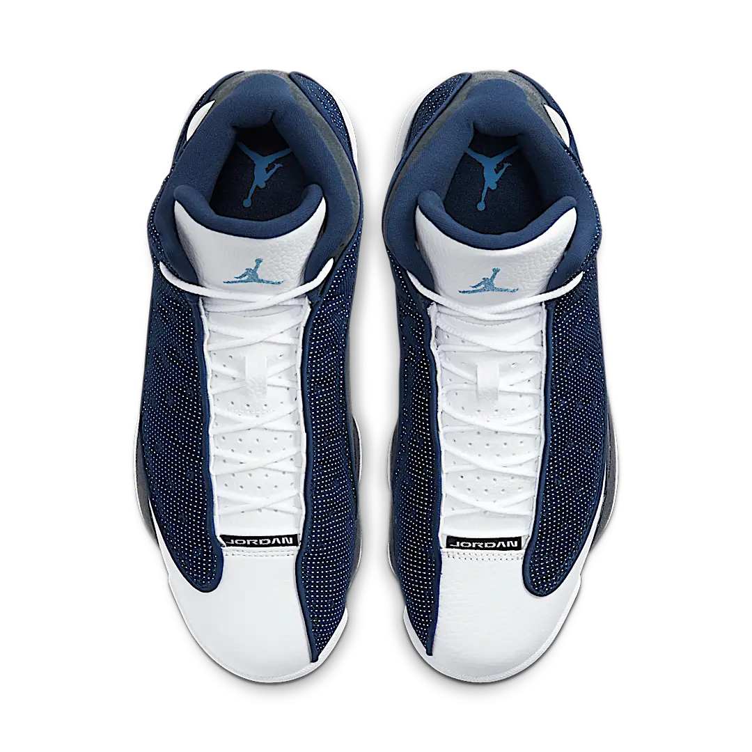 Air Jordan 13 Retro Flint (2020), Navy/Flint Grey-White-University Blue (414571-404)