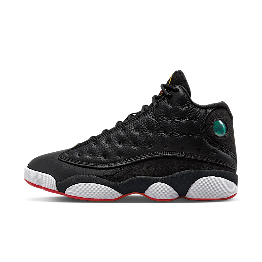 Air Jordan 13 Retro Playoffs (2023), Black/Varsity Red-White-Vibrant Yellow (414571-062)