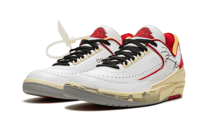 Air Jordan 2 Retro Low SP Off-White White Red, White/Sail-Red-Grey (DJ4375-106)