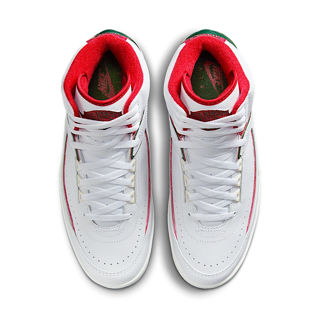 Air Jordan 2 Retro Origins, White/Fire Red-Fir-Sail-Cement Grey (DR8884-101)