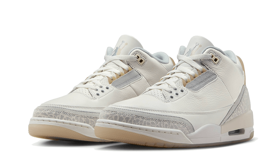 Air Jordan 3 Retro Craft Ivory, Ivory/Grey Mist/Cream (FJ9479-100)