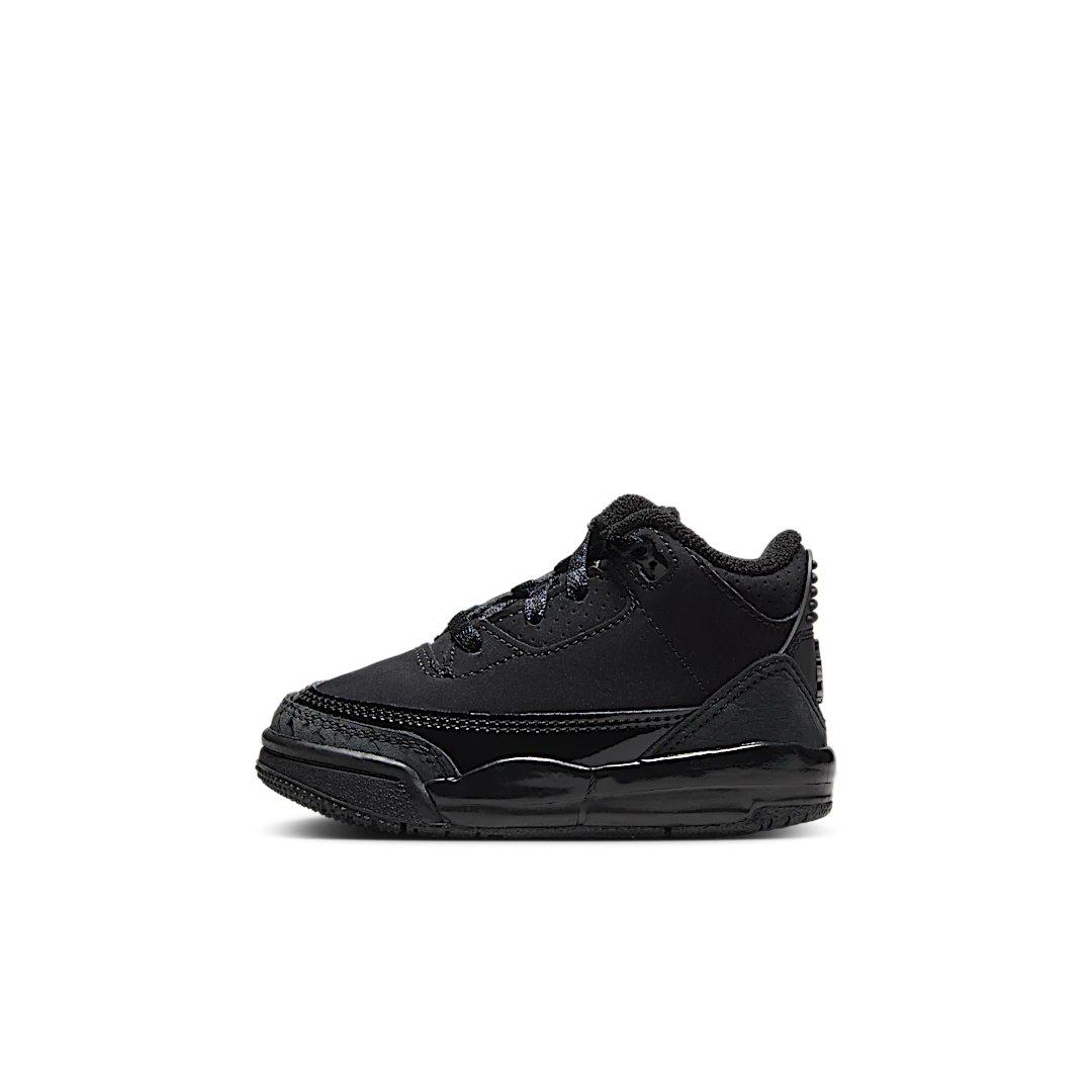 Air Jordan 3 Retro Black Cat (2025) (TD), Black/Dark Charcoal/Black (DM0968-001)