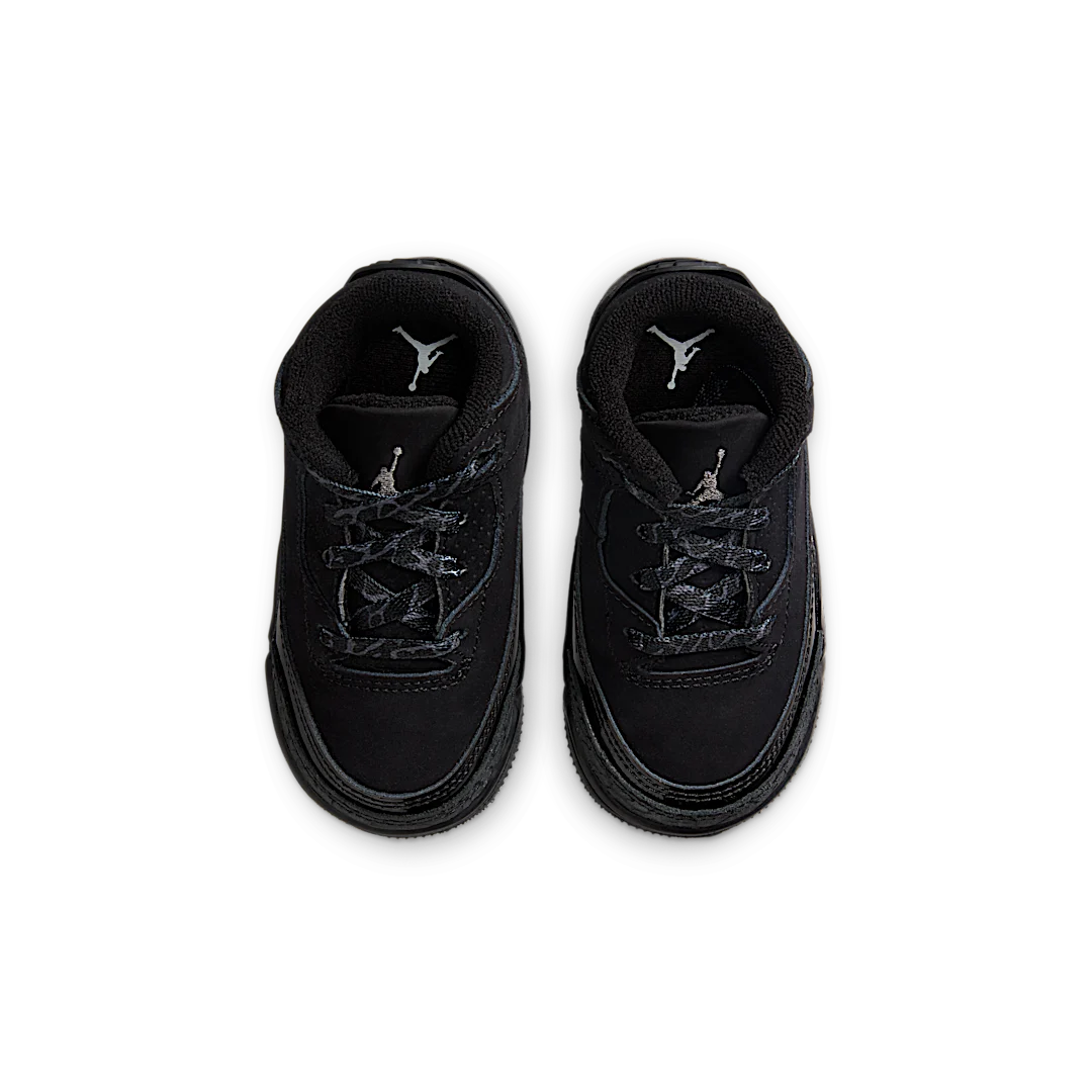 Air Jordan 3 Retro Black Cat (2025) (TD), Black/Dark Charcoal/Black (DM0968-001)