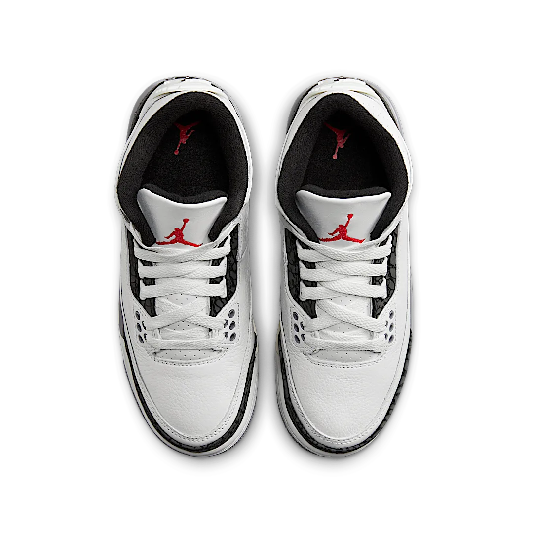 Air Jordan 3 Retro Cement Grey, Summit White/Fire Red/Cement Grey/Black (DM0967-106)