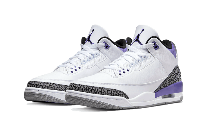 Air Jordan 3 Retro Dark Iris, White/Black/Dark Iris/Cement Grey (DM0967-105)