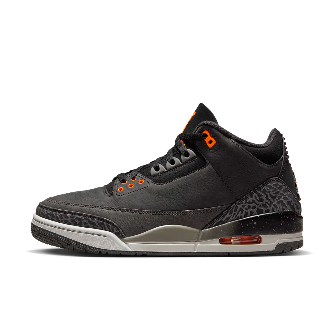 Air Jordan 3 Retro Fear Pack (2023), Night Stadium/Total Orange-Black-Flat Pewter-Neutral Grey (CT8532-080 / DM0967-080)