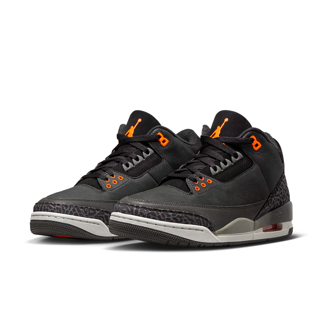 Air Jordan 3 Retro Fear Pack (2023), Night Stadium/Total Orange-Black-Flat Pewter-Neutral Grey (CT8532-080)