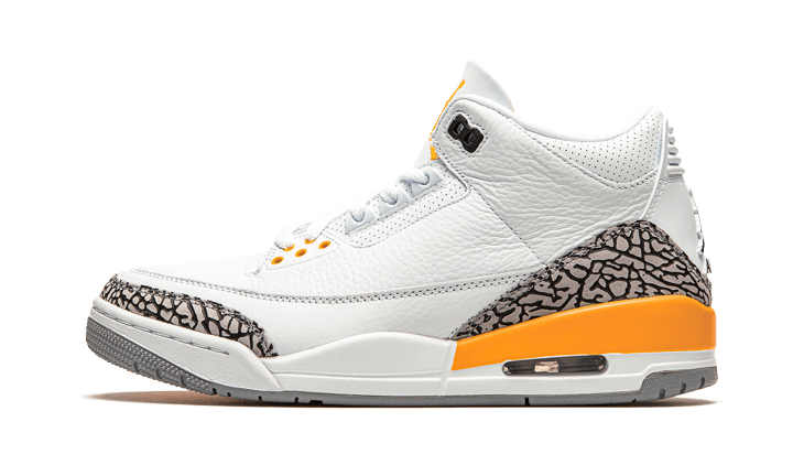 Air Jordan 3 Retro Laser Orange, White/Laser Orange-Cement Grey-Black (CK9246-108)