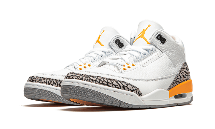 Air Jordan 3 Retro Laser Orange, White/Laser Orange-Cement Grey-Black (CK9246-108)