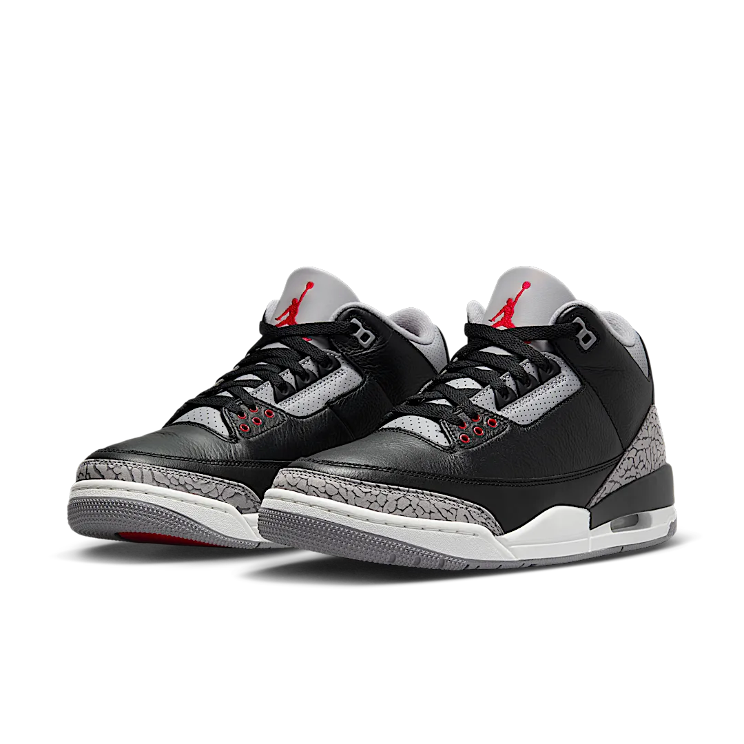 Air Jordan 3 Retro OG Black Cement (2024), Black/Fire Red/Cement Grey/Sail (DN3707-010 / DM0967-010)