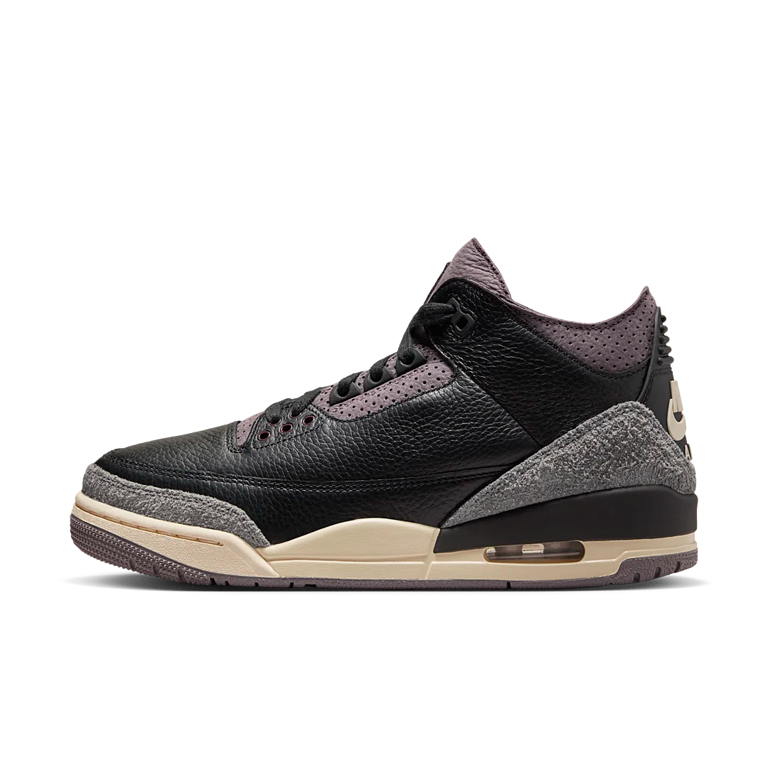 Air Jordan 3 Retro OG SP A Ma Maniére While You Were Sleeping, Black/Black/Flat Pewter/Violet Ore (FZ4811-001)