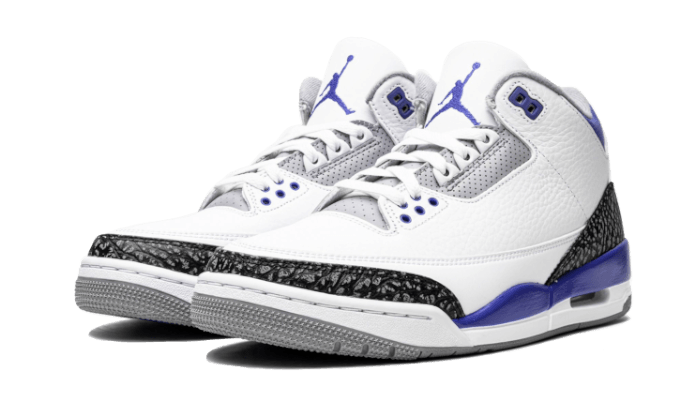 Air Jordan 3 Retro Racer Blue, White/Black-Cement Grey-Racer Blue (398614-145)