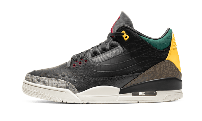 Air Jordan 3 Retro SE Animal Instinct 2.0, Black/Dark Mocha/Rope/Multi-Color (CV3583-003/CK4344-001)