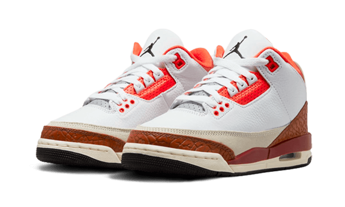 Air Jordan 3 Retro SE Dunk on Mars, White/Black/Mars Stone/Team Orange (DV7028-108)