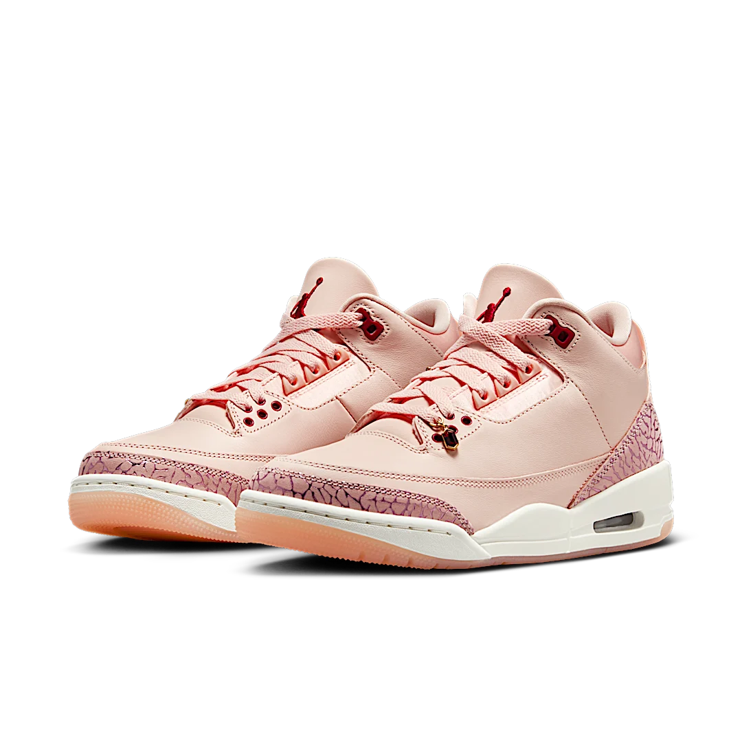 Air Jordan 3 Retro Valentine's Day Treat Yourself (2025), Washed Coral/Gym Red/Sail (HJ0178-600)