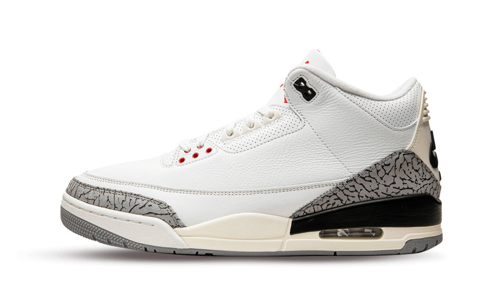 Air Jordan 3 Retro White Cement Reimagined, Summit White/Fire Red/Black/Cement Grey (DN3707-100 / DM0967-100)