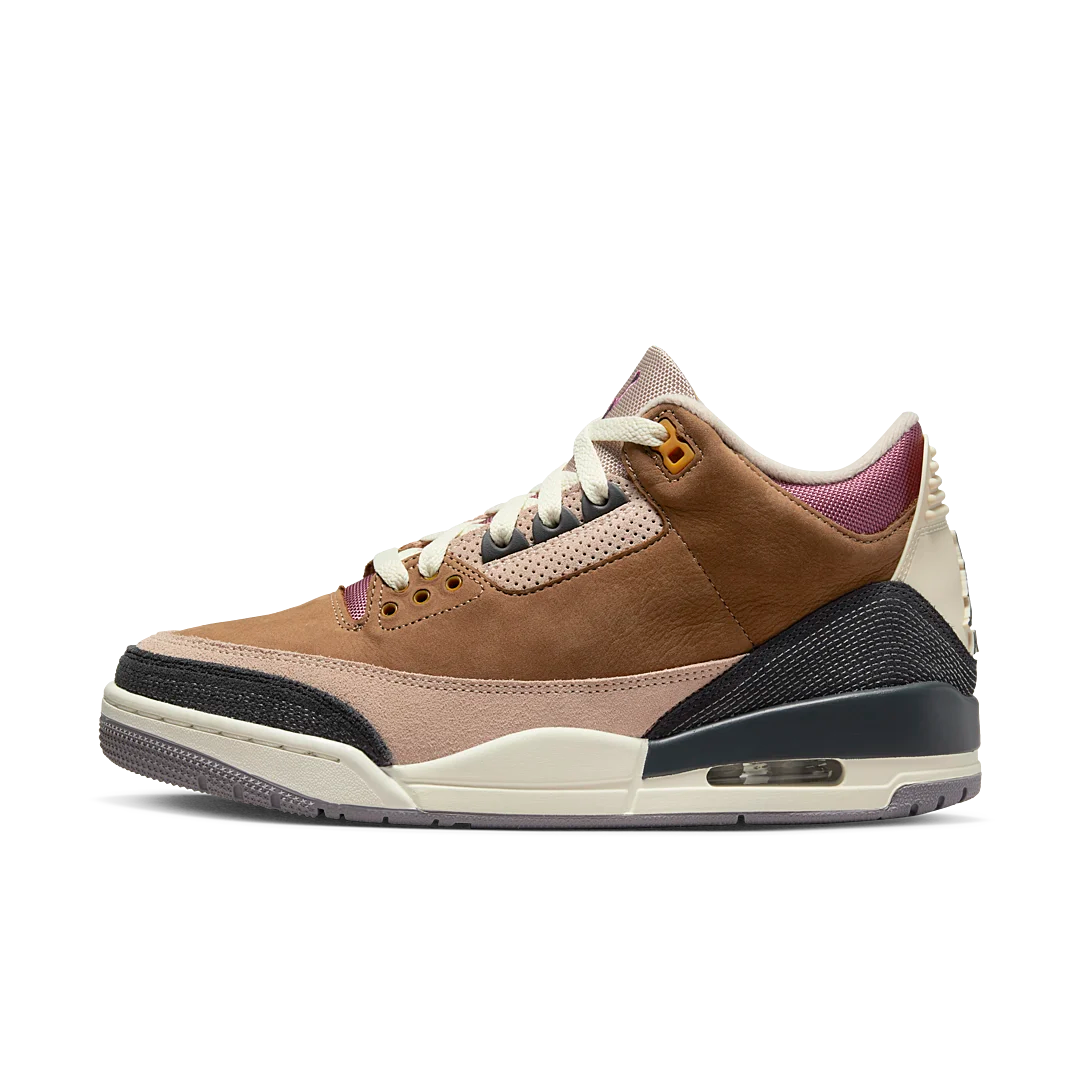 Air Jordan 3 Retro Winterized Archaeo Brown, Archaeo Brown/Dark Smoke Grey-Fossil Stone-Light Bordeaux-Cement Grey (DR8869-200)