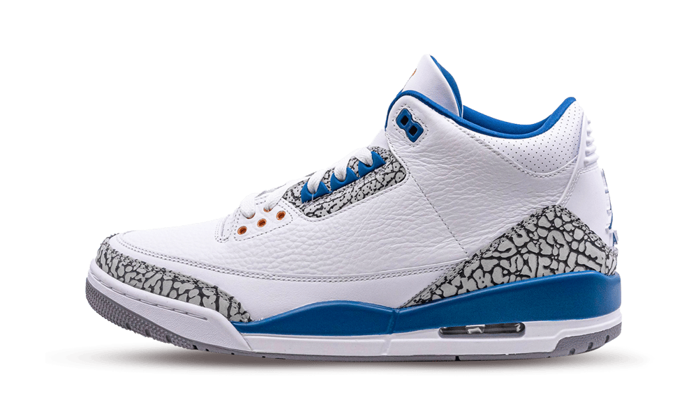 Air Jordan 3 Retro Wizards, White/True Blue/Metallic Copper/Cement Grey (CT8532-148 / DM0967-148)