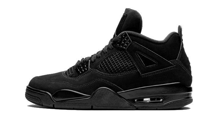 Air Jordan 4 Retro Black Cat (2020), Black/Black-Light Graphite (CU1110-010 / 408452-010)