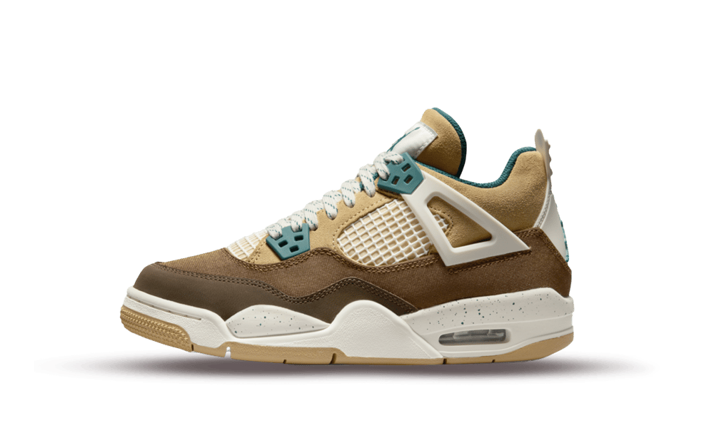 Air Jordan 4 Retro Cacao Wow, Cacao Wow/Geode Teal/Ale Brown/Twine/Sail/Luminous Green (FB2214-200)