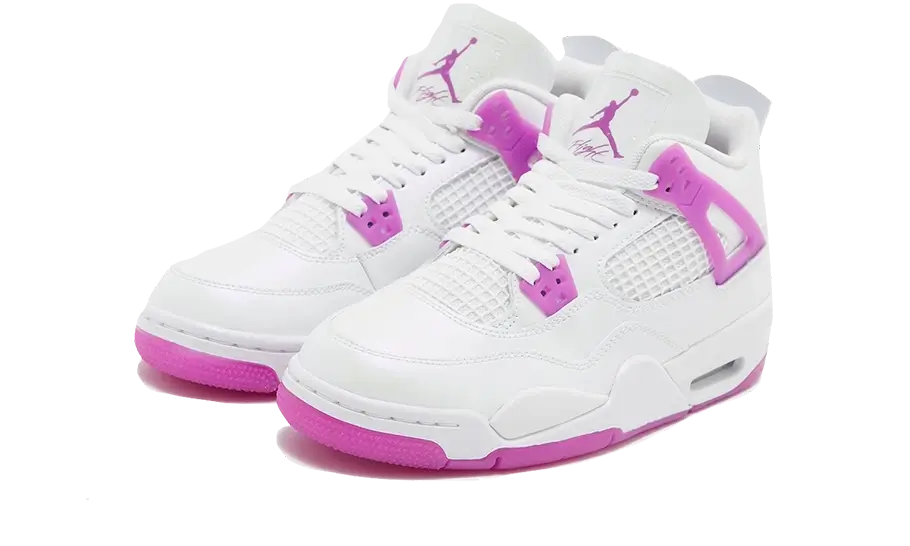 Air Jordan 4 Retro Hyper Violet, White/Hyper Violet (FQ1314-151)