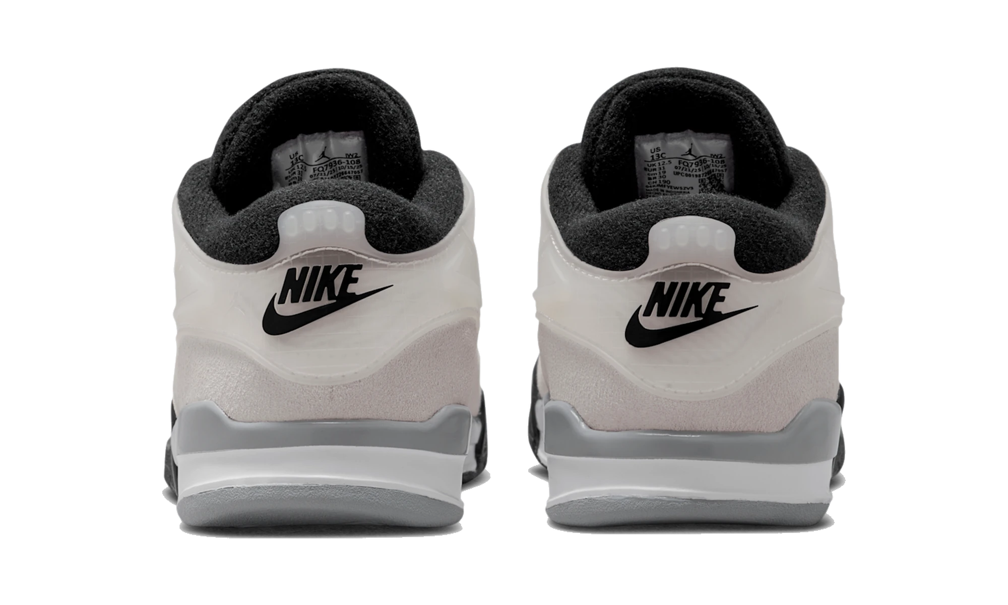 Air Jordan 4 RM White Light Smoke Grey Black (PS)