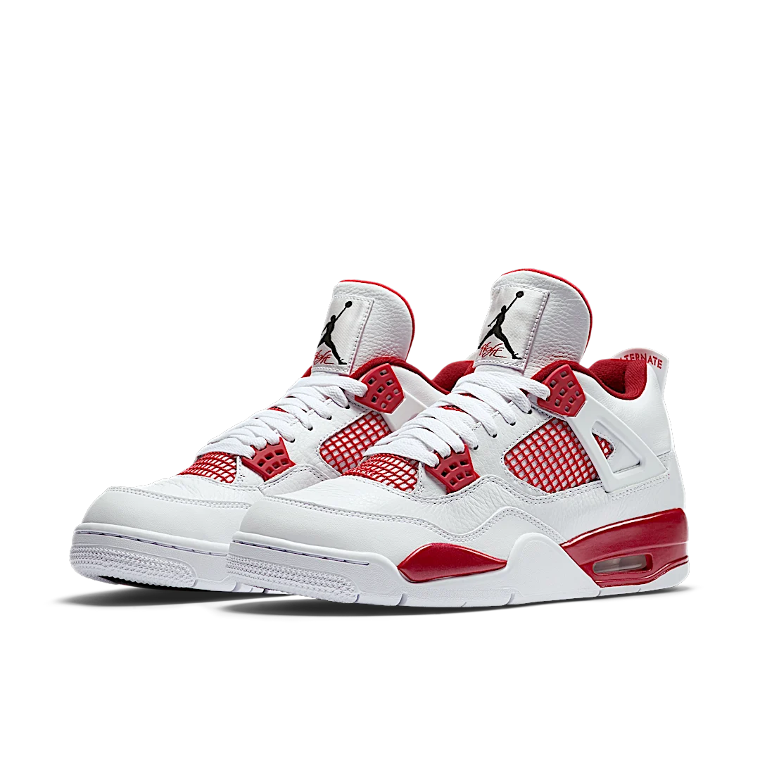 Air Jordan 4 Retro Alternate 89, White/Black-Gym Red (308497-106)