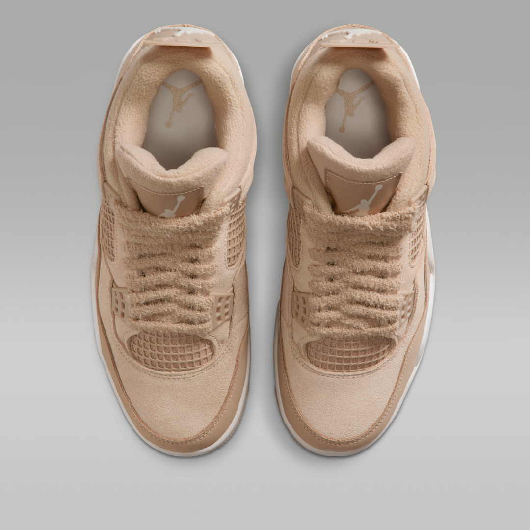 Air Jordan 4 Retro Cozy Girl, Hemp/Light Orewood Brown (HV0823-200)