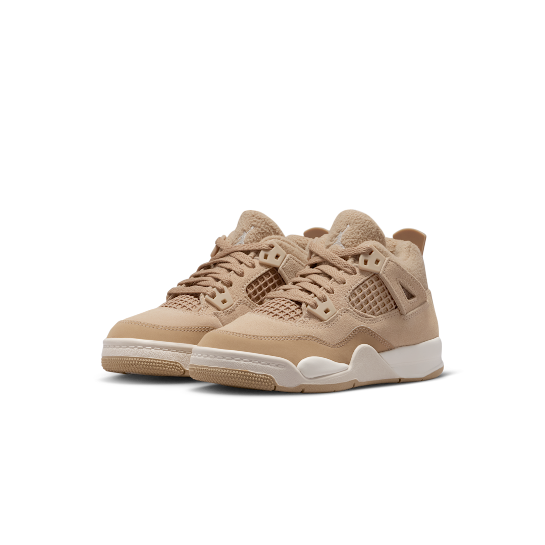 Air Jordan 4 Retro Cozy Girl (PS), Hemp/Light Orewood Brown (HV4385-200)