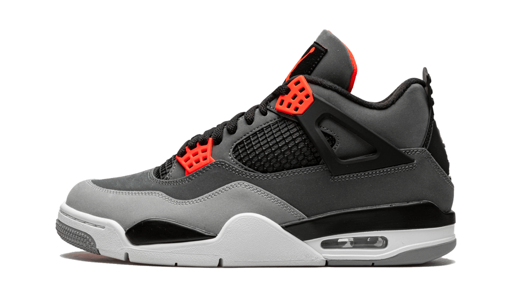 Air Jordan 4 Retro Infrared, Dark Grey/Infrared 23-Black-Cement Grey (DH6927-061 / 408452-061)