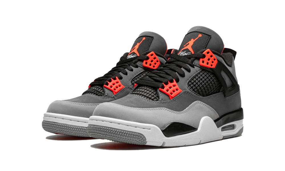 Air Jordan 4 Retro Infrared, Dark Grey/Infrared 23-Black-Cement Grey (DH6927-061 / 408452-061)