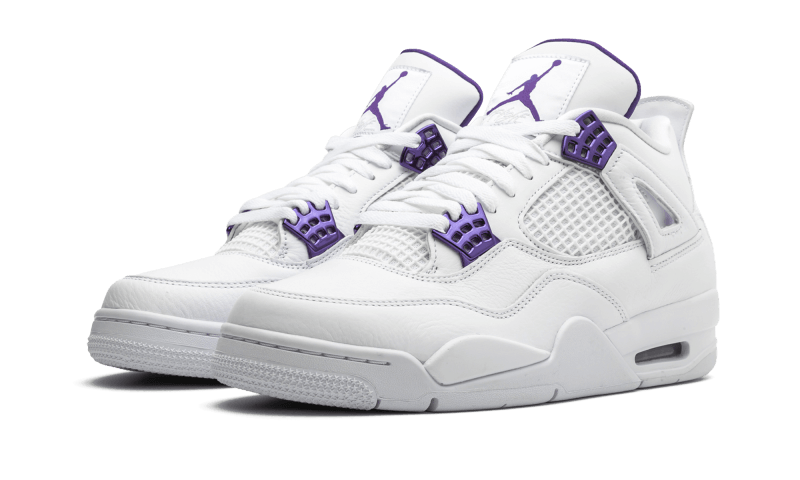 Air Jordan 4 Retro Metallic Purple, White/Metallic Silver-Court Purple (CT8527-115 / 408452-115)