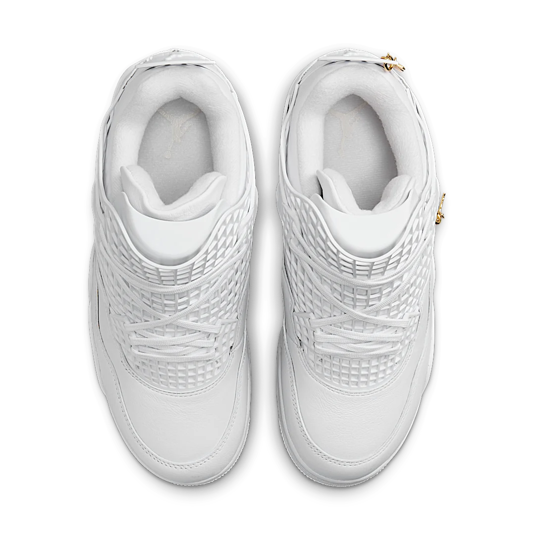 Air Jordan 4 Retro Net White, White/Phantom/Metallic Gold (FN7251-107)