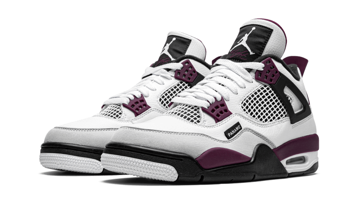 Air Jordan 4 Retro PSG Paris Saint-Germain, White/Black-Metallic Gold-Bordeaux (CZ5624-100 / CZ6509-100)