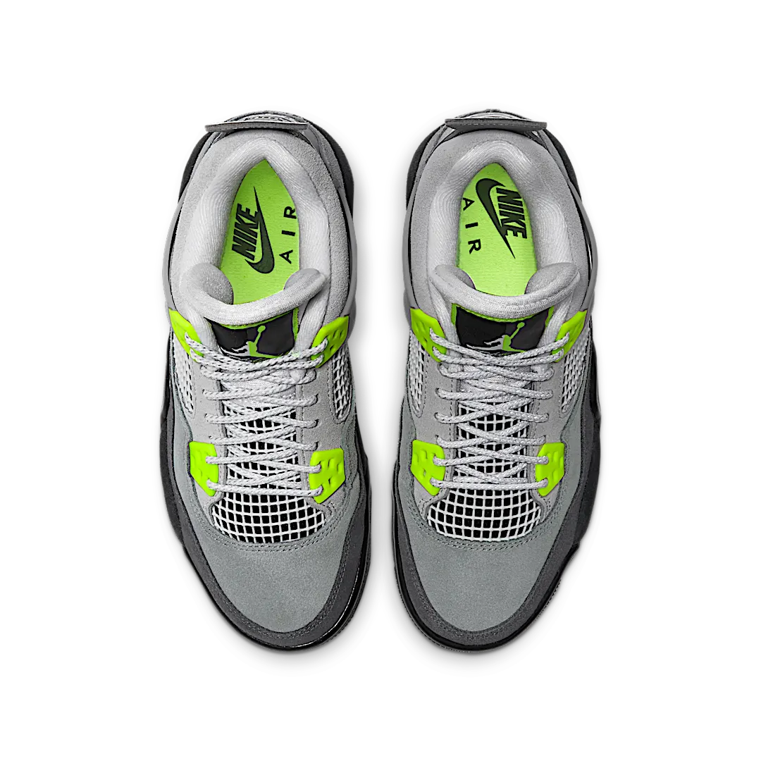 Air Jordan 4 Retro SE 95 Neon, Cool Grey/Volt-Wolf Grey-Anthracite (CT5343-007)