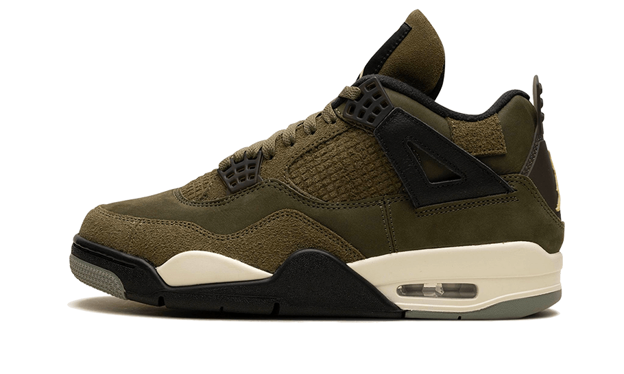 Air Jordan 4 Retro SE Craft Medium Olive, Medium Olive/Pale Vanilla/Khaki/Black/Sail (FB9927-200 / FB9928-200)