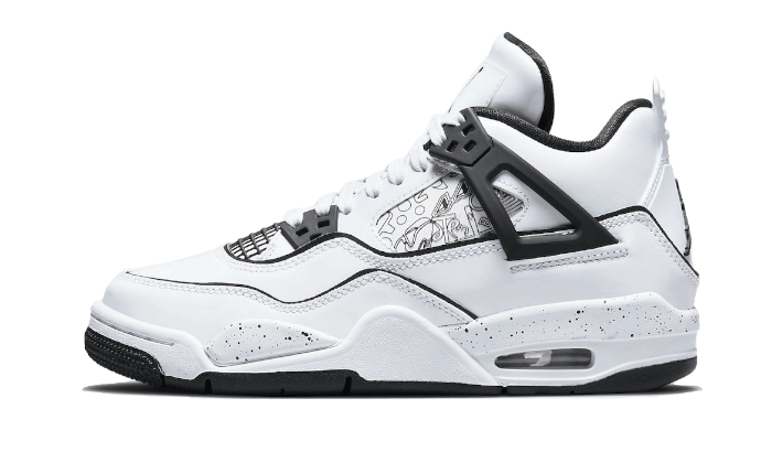 Air Jordan 4 Retro SE DIY, White/Black-Volt (DC4101-100)