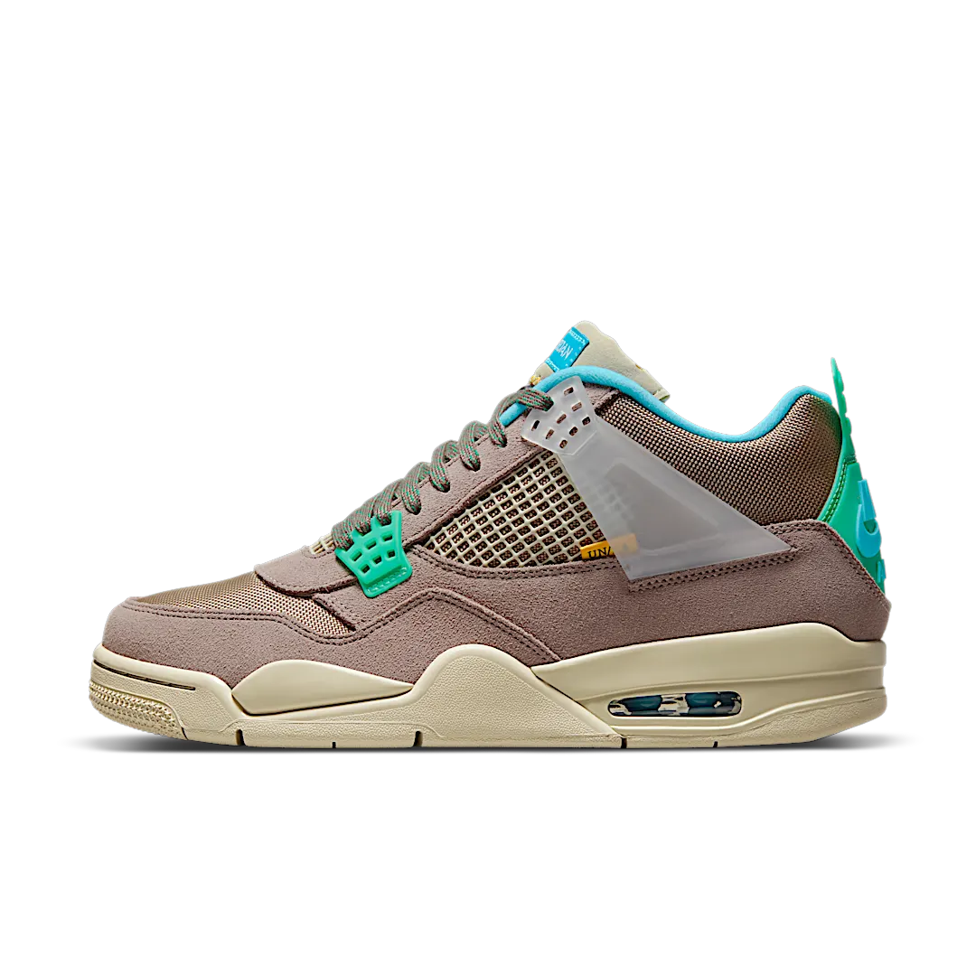 Air Jordan 4 Retro SP 30th Anniversary Union Taupe Haze, Taupe Haze/Blue Fury-Khaki-Roma Green (DJ5718-242)