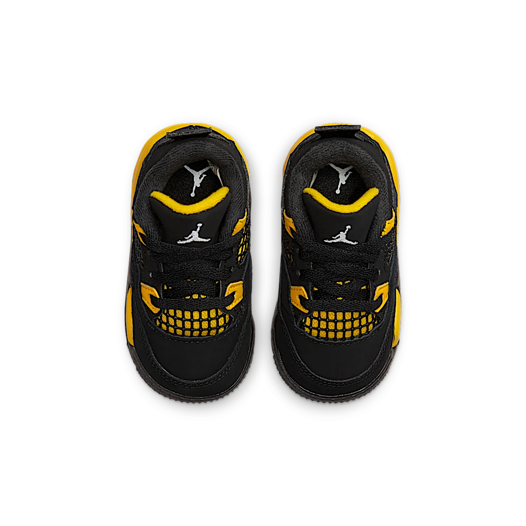 Air Jordan 4 Retro Thunder (2023) (TD), Black/Tour Yellow (BQ7670-017)