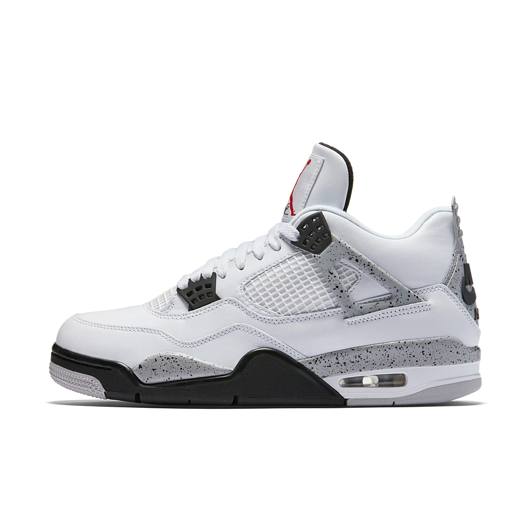 Air Jordan 4 Retro White Cement (2016), White/Fire Red-Black-Tech Grey (840606-192)