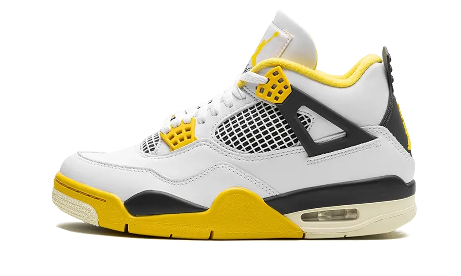 Air Jordan 4 Retro Vivid Sulfur, White/Coconut Milk/Vivid Sulfur/Anthracite (AQ9129-101)