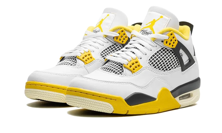 Air Jordan 4 Retro Vivid Sulfur, White/Coconut Milk/Vivid Sulfur/Anthracite (AQ9129-101)