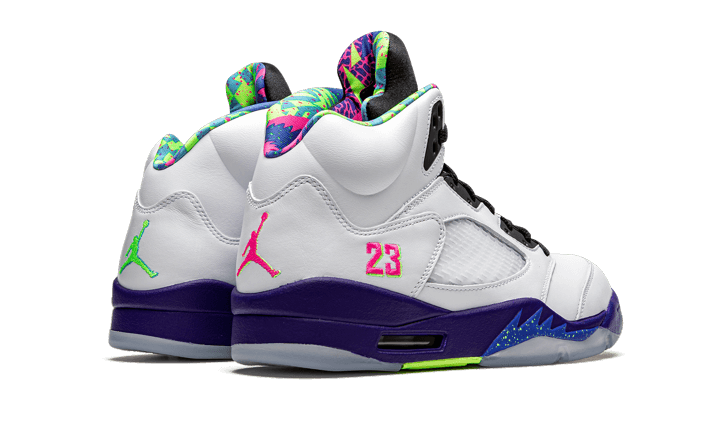 Air Jordan 5 Retro Alternate Bel-Air, White/Court Purple-Racer Pink-Ghost Green (DB3335-100)