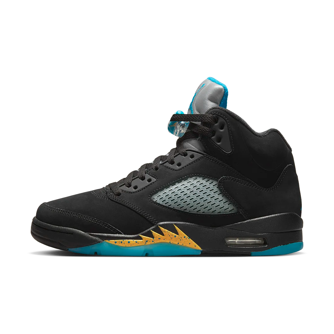 Air Jordan 5 Retro Aqua, Black/Aquatone/Taxi (DD0587-047)