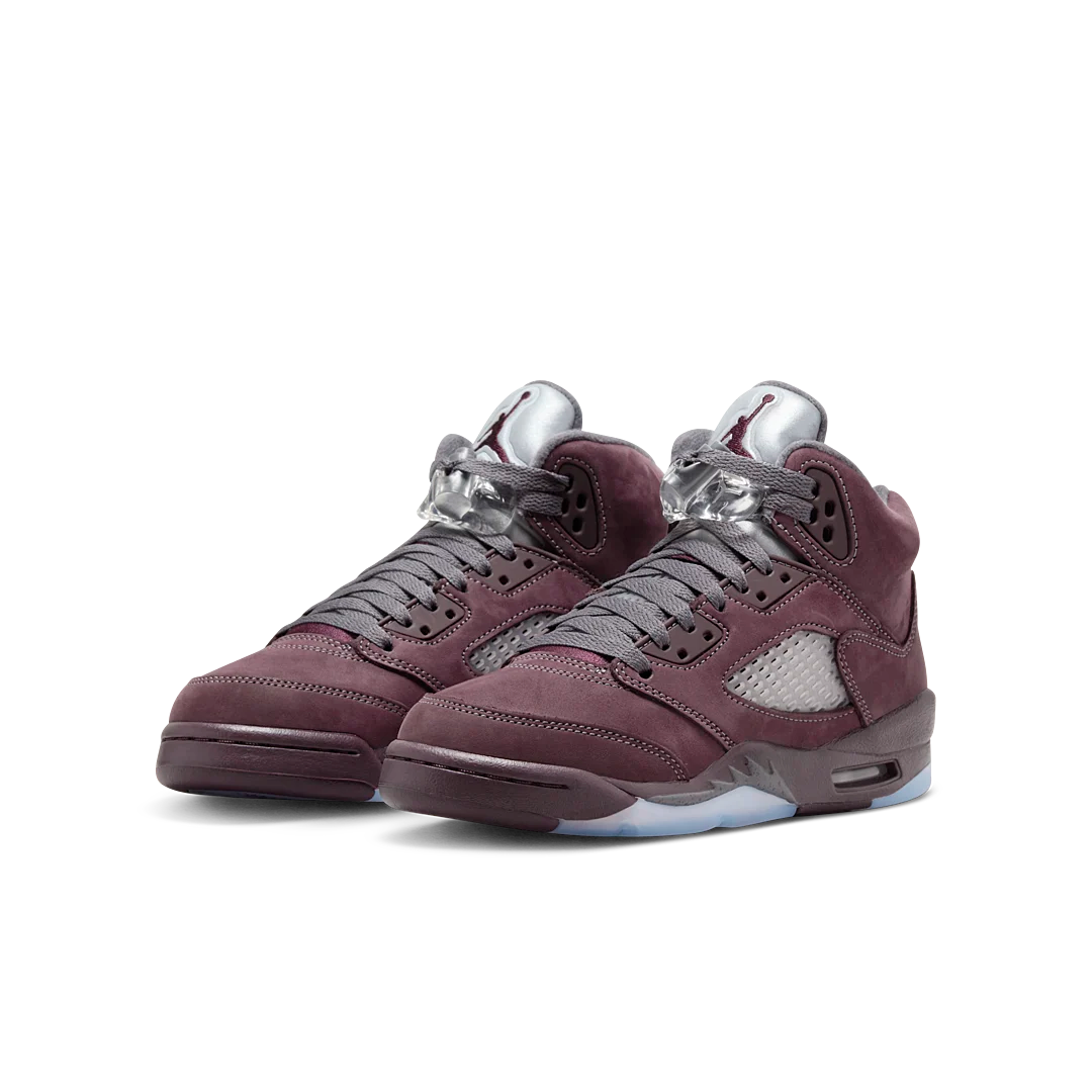 Air Jordan 5 Retro Burgundy (2023), Deep Burgundy/Light Graphite/Metallic Silver (FN4233-600)