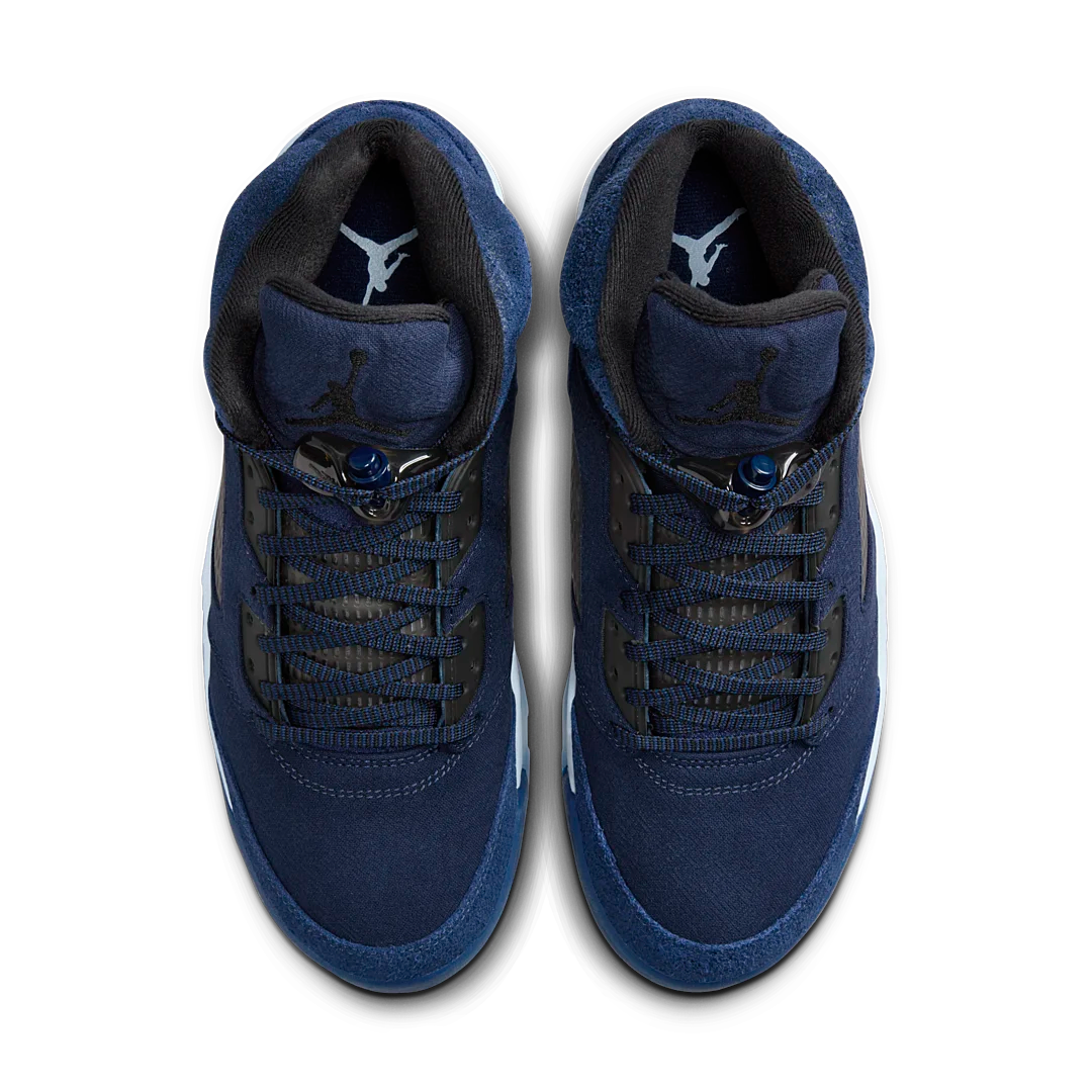 Air Jordan 5 Retro Georgetown, Midnight Navy/Black/Football Grey (FD6812-400)