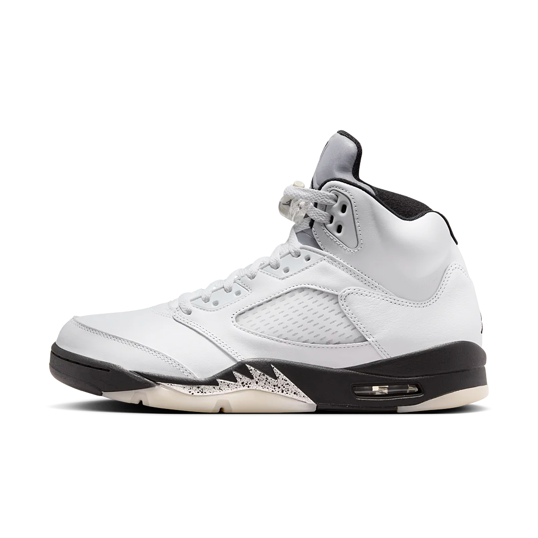 Air Jordan 5 Retro Reverse Metallic, White/Black/Sail/Metallic Silver (DD0587-110)