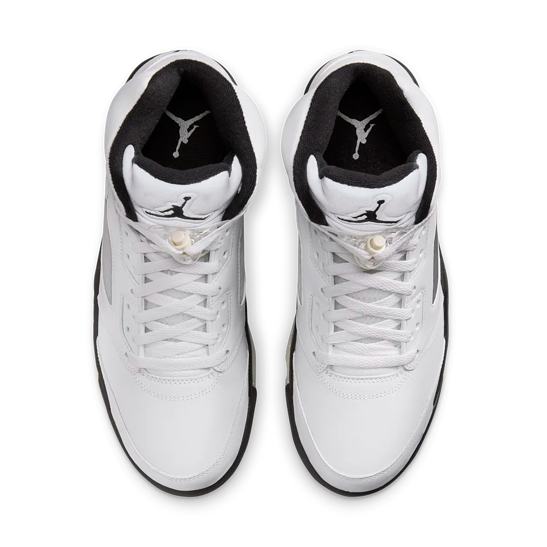 Air Jordan 5 Retro Reverse Metallic, White/Black/Sail/Metallic Silver (DD0587-110)