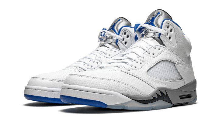 Air Jordan 5 Retro White Stealth (2021), White/Stealth- Black-Hyper-Royal (DD0587-140)