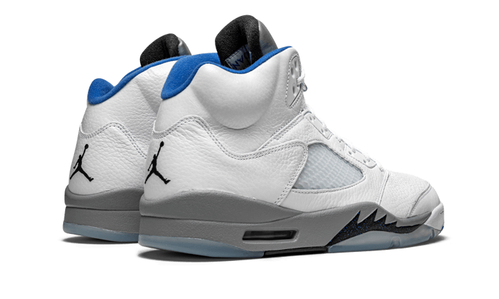 Air Jordan 5 Retro White Stealth (2021), White/Stealth- Black-Hyper-Royal (DD0587-140)